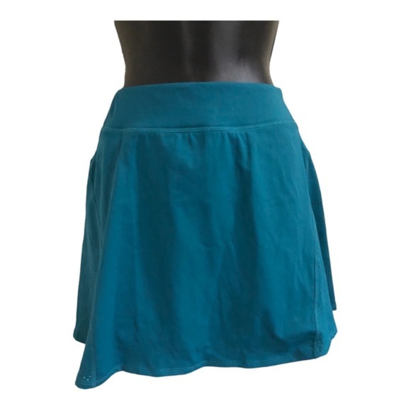 Sincerely Jules teal tennis golf active mesh‎ skort size large new - Picture 10 of 14